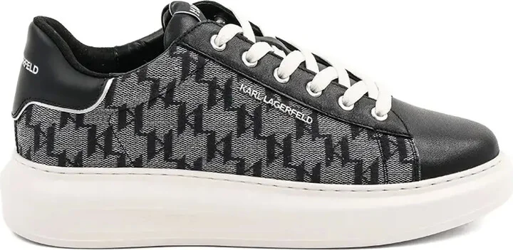Monogram-Pattern Sneakers