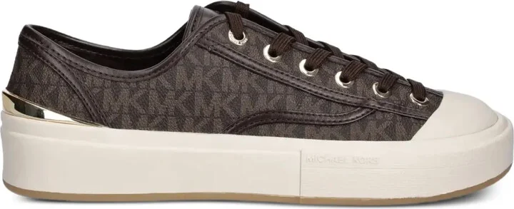 Monogram-Pattern Sneakers