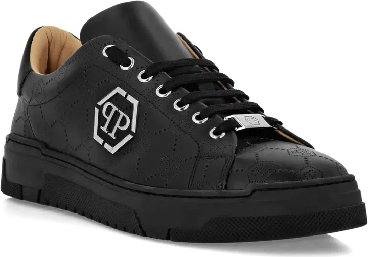 Monogram-Plaque Sneakers - Image 2