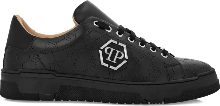 Monogram-Plaque Sneakers