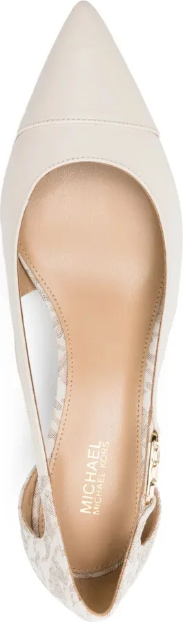 Monogram-Print Cut-Out Pumps - Image 4