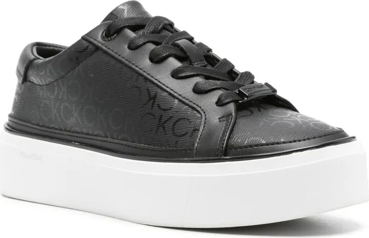 Monogram-Print Flatform Sneakers - Image 2