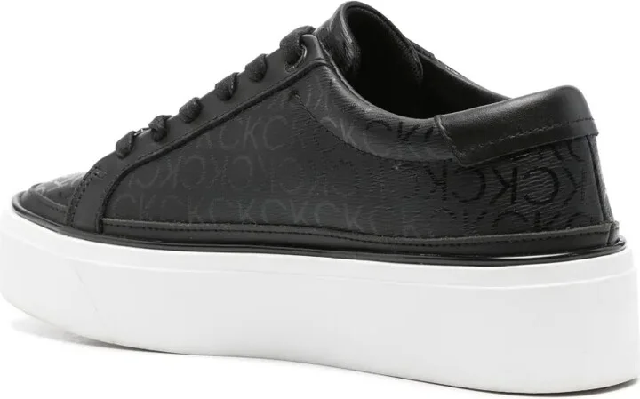 Monogram-Print Flatform Sneakers - Image 3