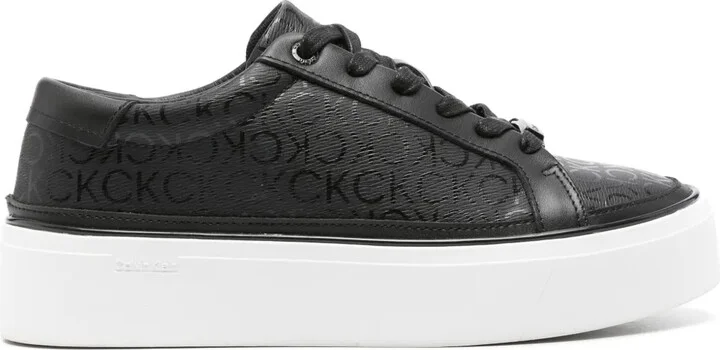 Monogram-Print Flatform Sneakers