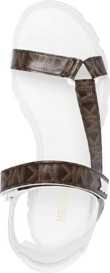 Monogram-Print Leather Sandals - Image 4