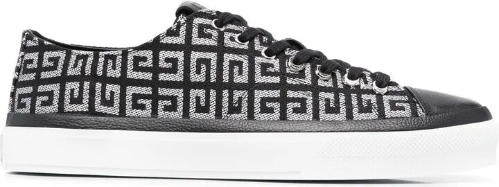 Monogram-Print Low Top Sneakers