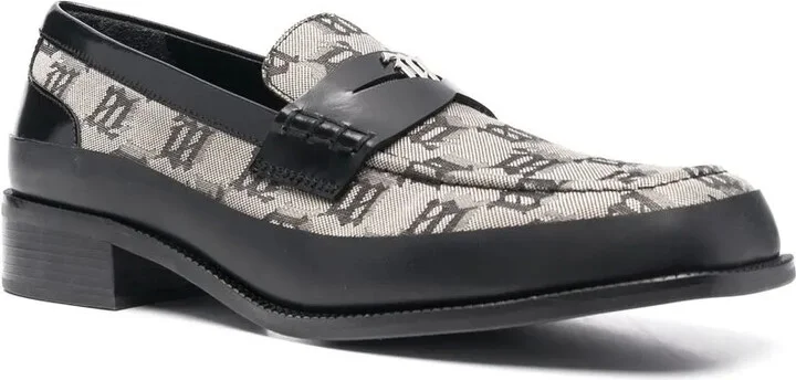 Monogram-Print Penny Loafers - Image 2