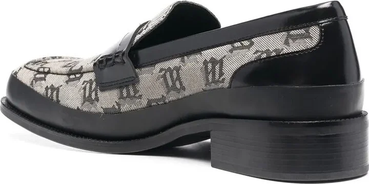 Monogram-Print Penny Loafers - Image 3