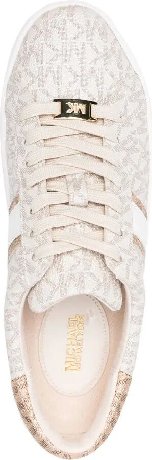 Monogram-Print Round-Toe Sneakers - Image 4