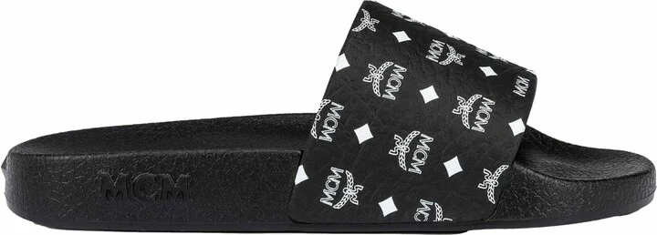 Monogram Print Rubber Slides - Image 2