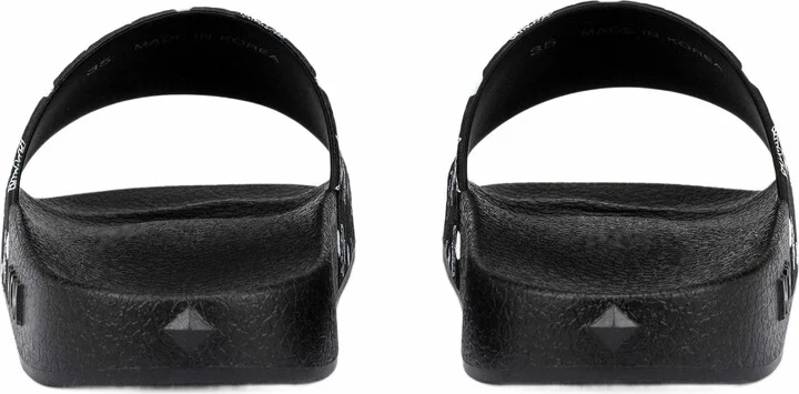 Monogram Print Rubber Slides - Image 3
