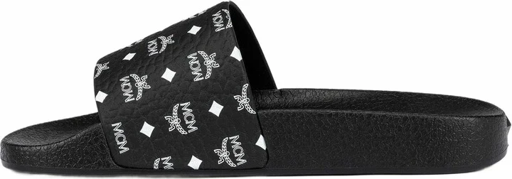 Monogram Print Rubber Slides - Image 4