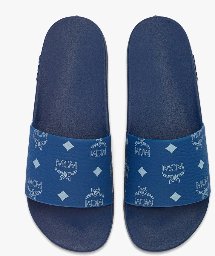Monogram Print Rubber Slides - Image 5
