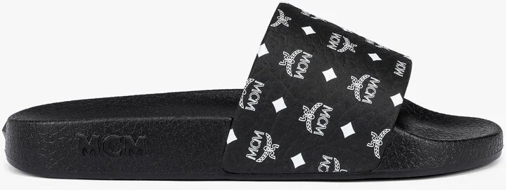 Monogram Print Rubber Slides - Image 6