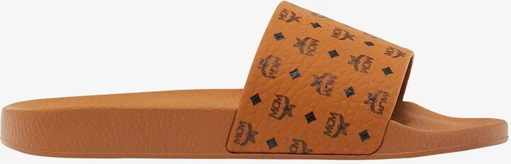 Monogram Print Rubber Slides - Image 10