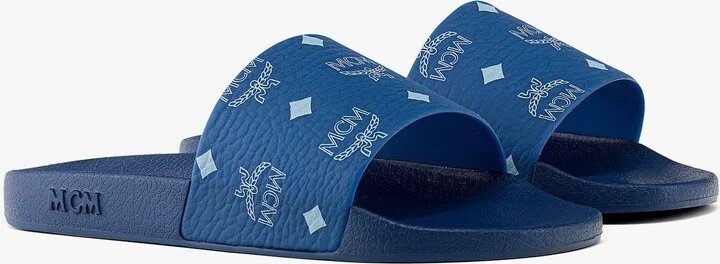 Monogram Print Rubber Slides