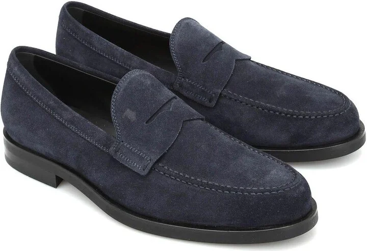 Monogram-stamped Round-toe Loafers - Image 2