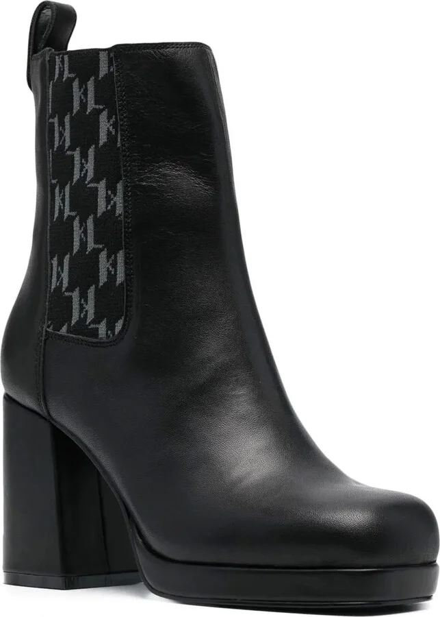 Monogram-Trim 100mm Chelsea Boots - Image 2