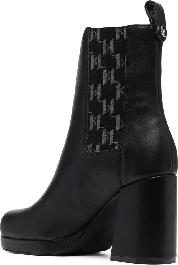 Monogram-Trim 100mm Chelsea Boots - Image 3