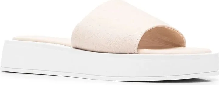 Monogram-Vamp Chunky Sole Slides - Image 2