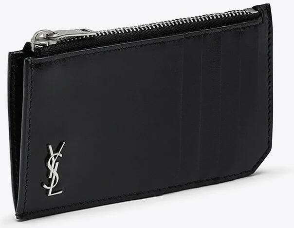 Monogram Zipped Leather Cardholder