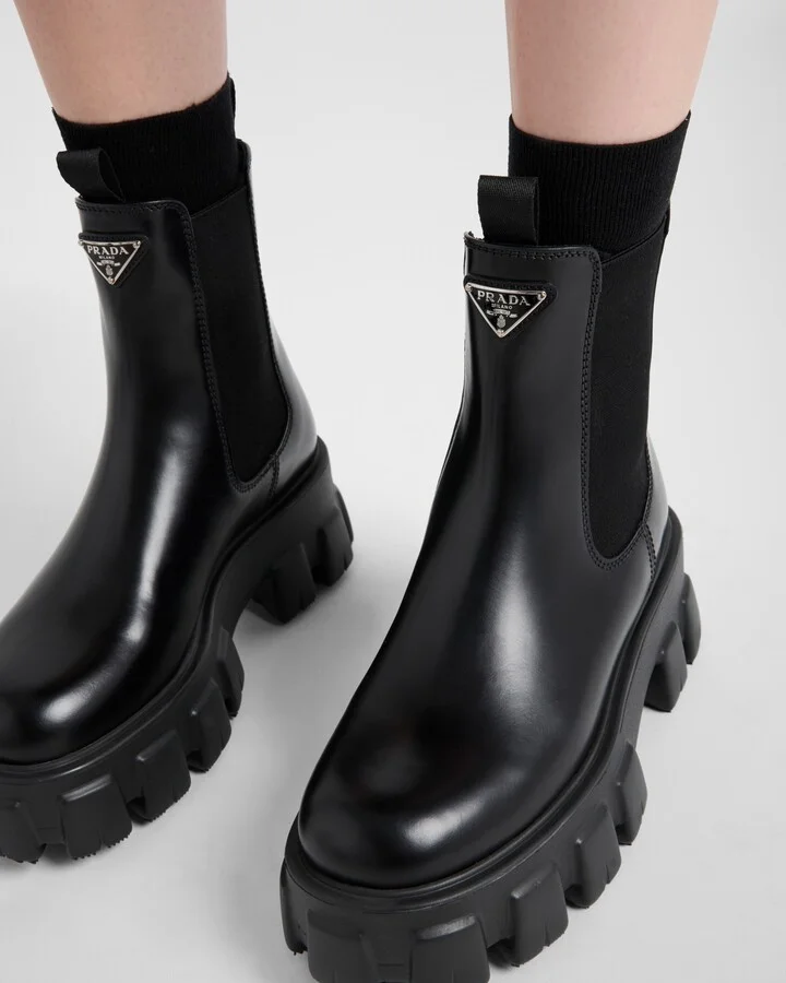 Monolith brushed leather Chelsea boots - Image 3