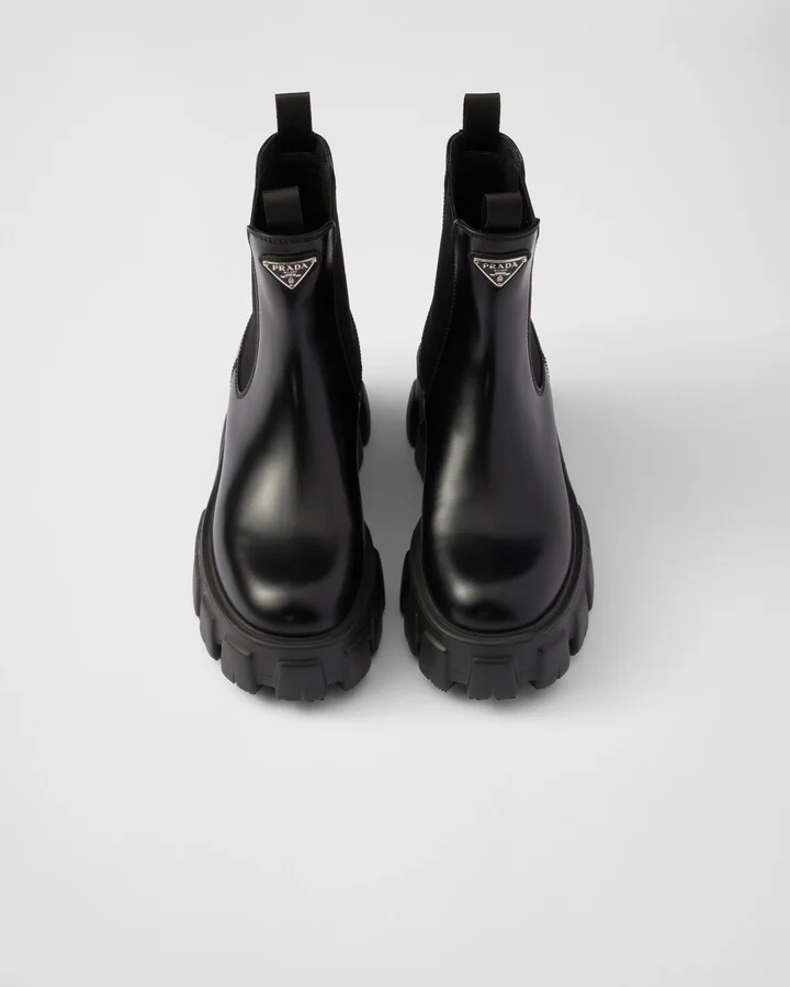 Monolith brushed leather Chelsea boots - Image 4
