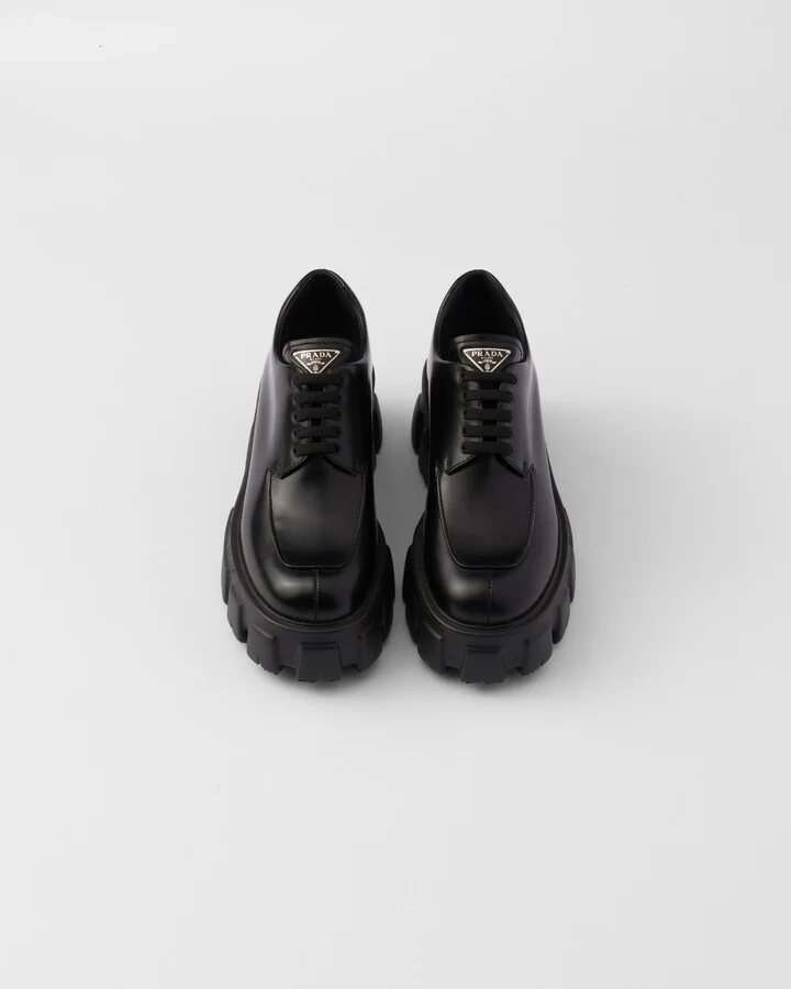 Monolith brushed leather lace-up shoes - Image 4