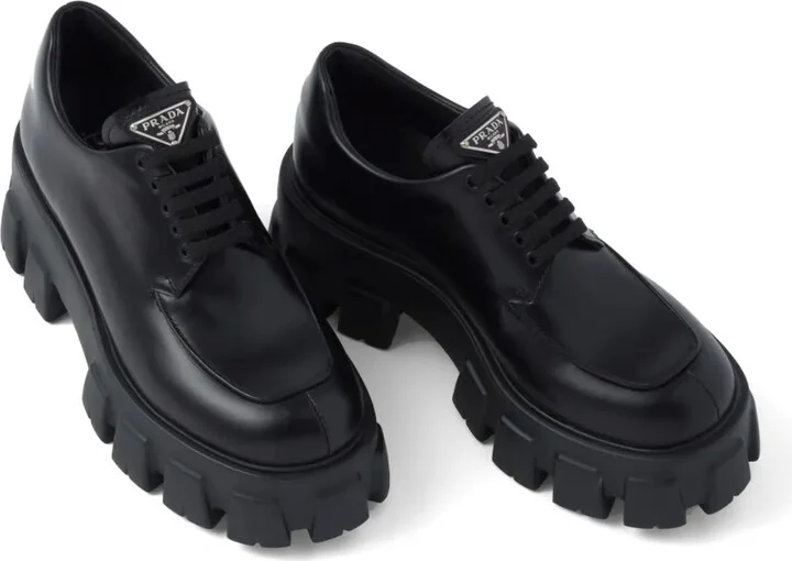 Monolith brushed leather lace-up shoes - Image 4