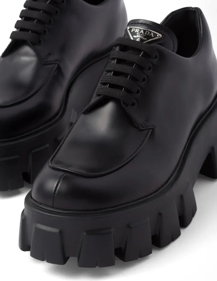 Monolith brushed leather lace-up shoes - Image 5