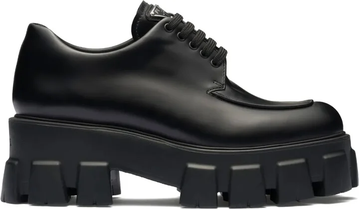 Monolith brushed leather lace-up shoes