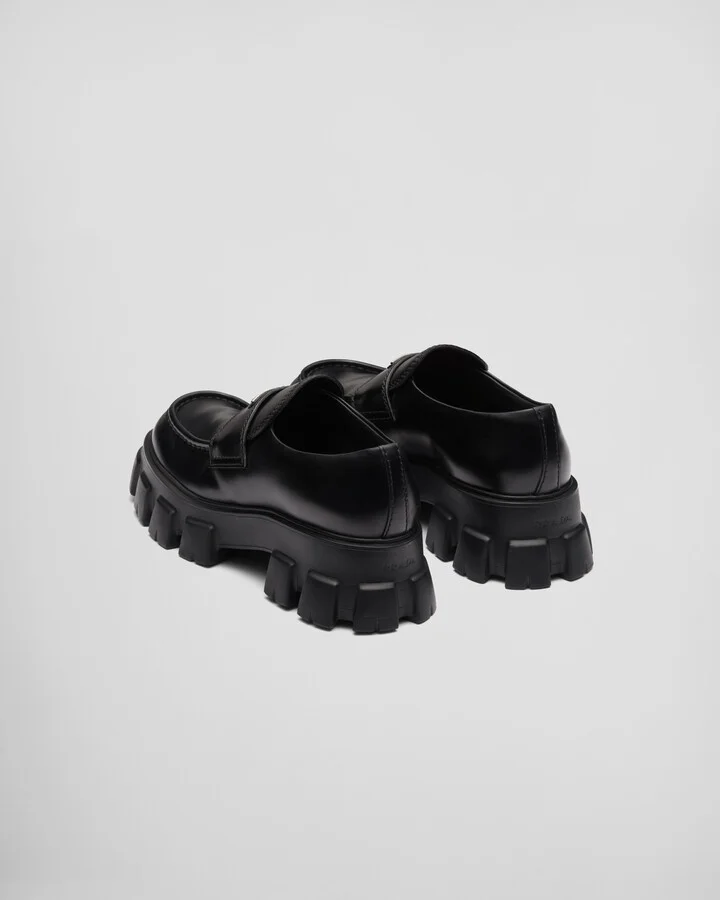 Monolith brushed leather loafers - Image 4
