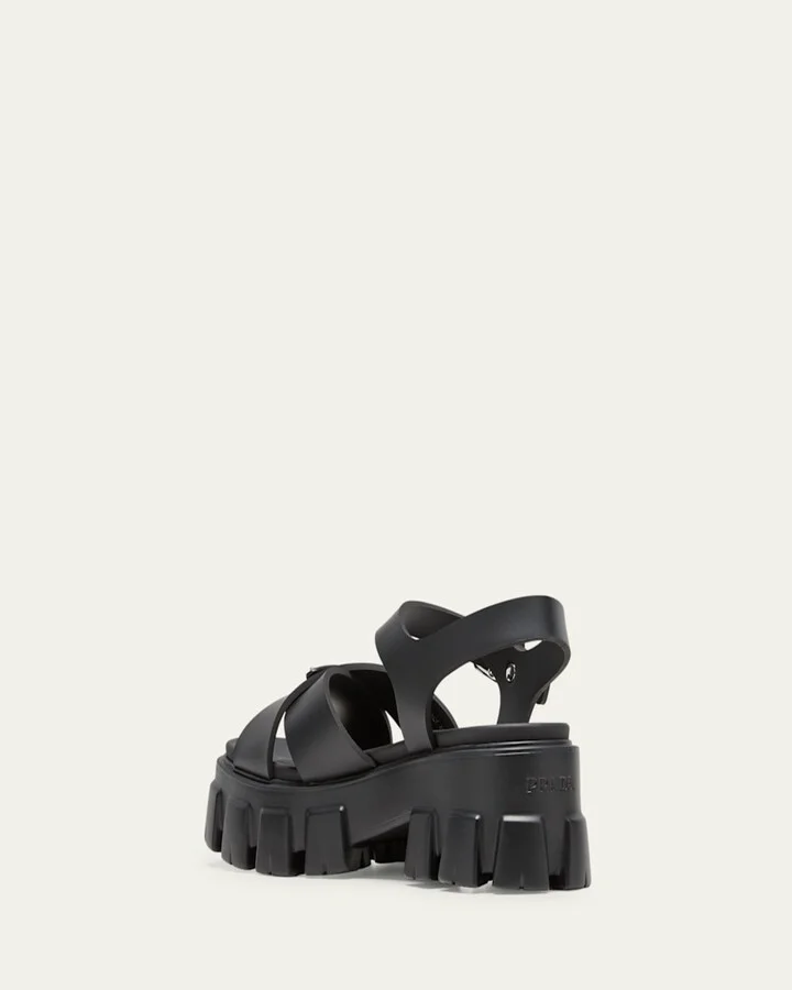 Monolith Crisscross Ankle-Strap Chunky Sandals - Image 8