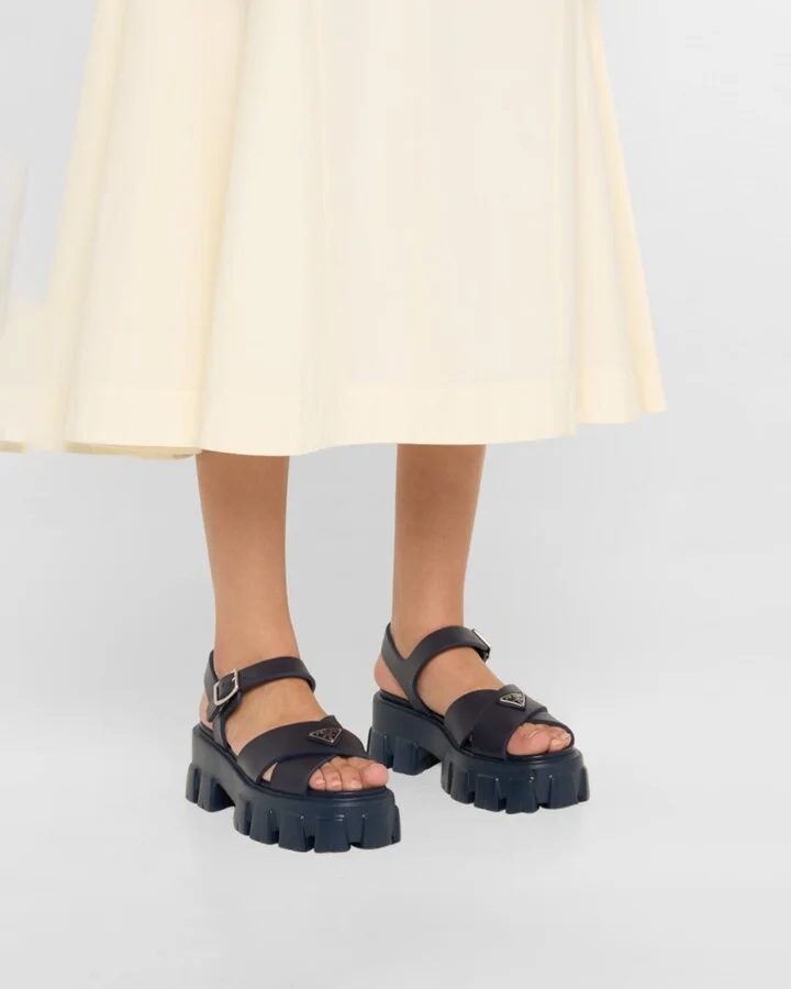 Monolith Crisscross Ankle-Strap Chunky Sandals - Image 5