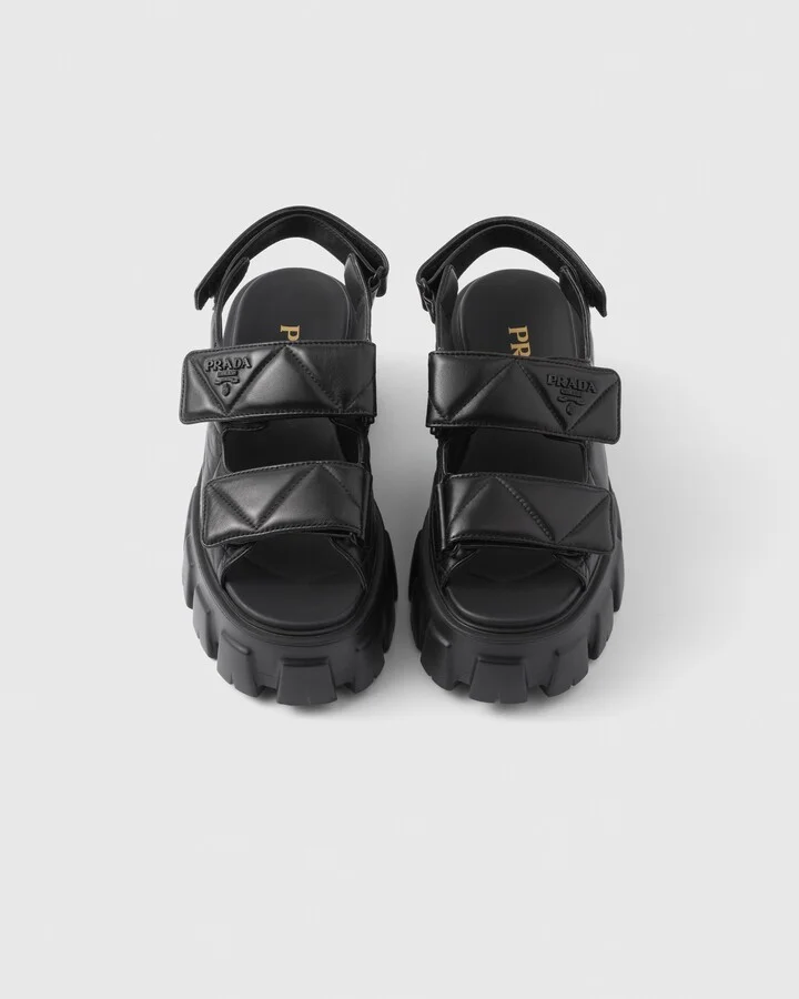 Monolith nappa leather sandals - Image 3