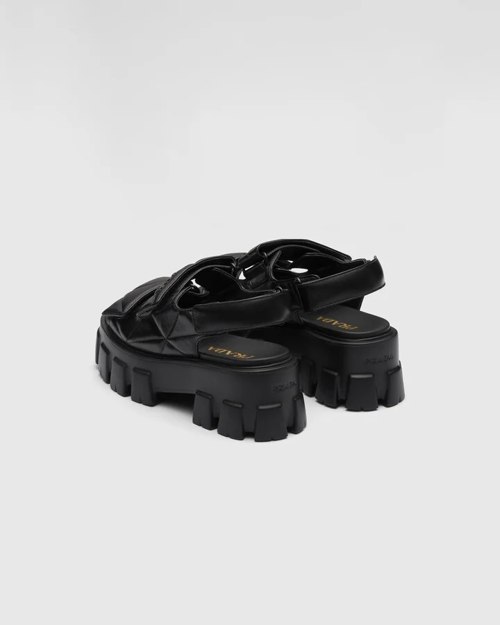Monolith nappa leather sandals - Image 4