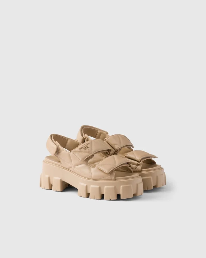 Monolith nappa leather sandals