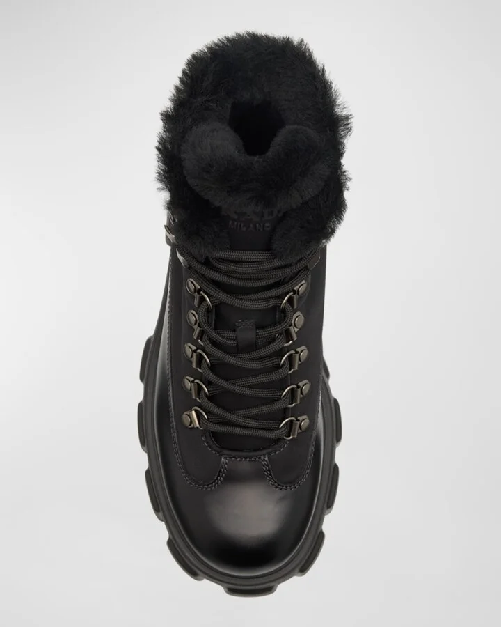 Monolith Nylon Shearling Hiker Boots - Image 10