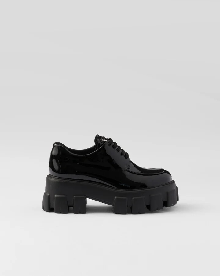Monolith patent leather lace-up shoes - Image 2