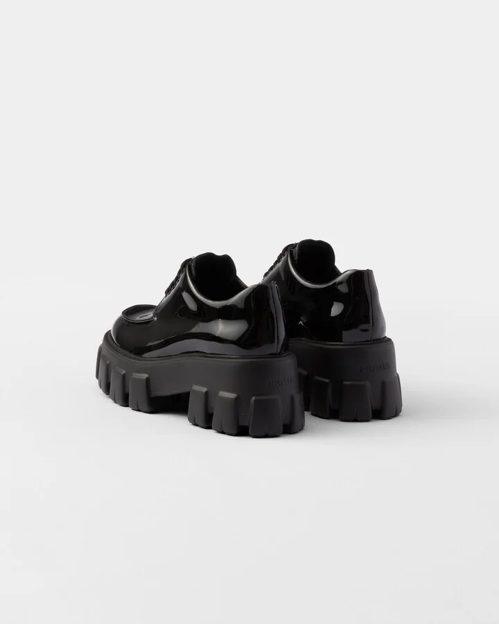 Monolith patent leather lace-up shoes - Image 5
