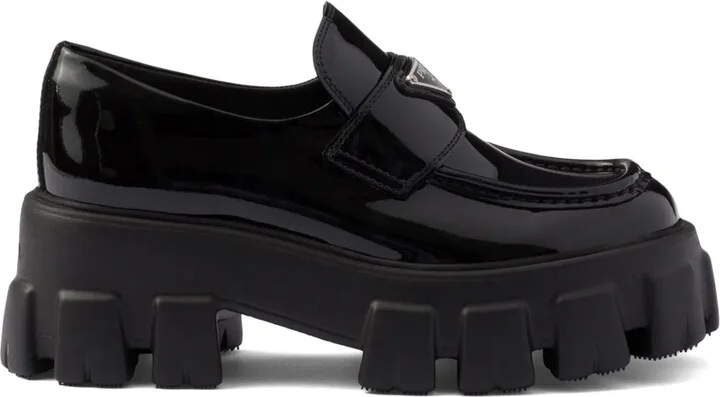 Monolith patent leather loafers