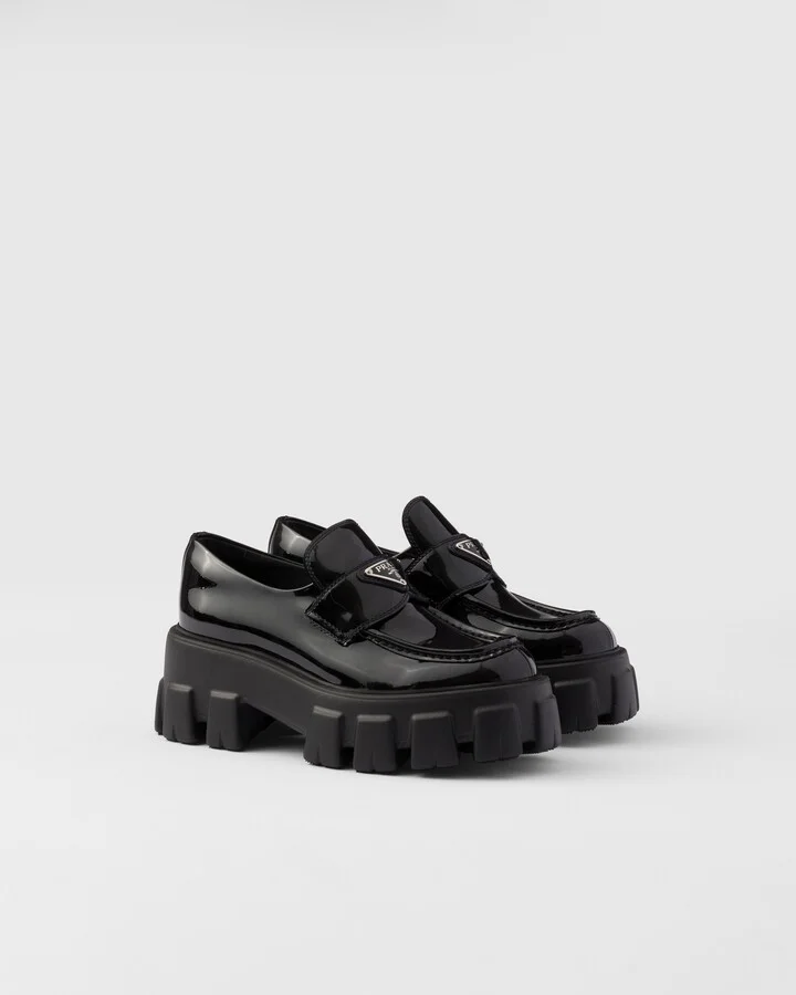Monolith patent leather loafers