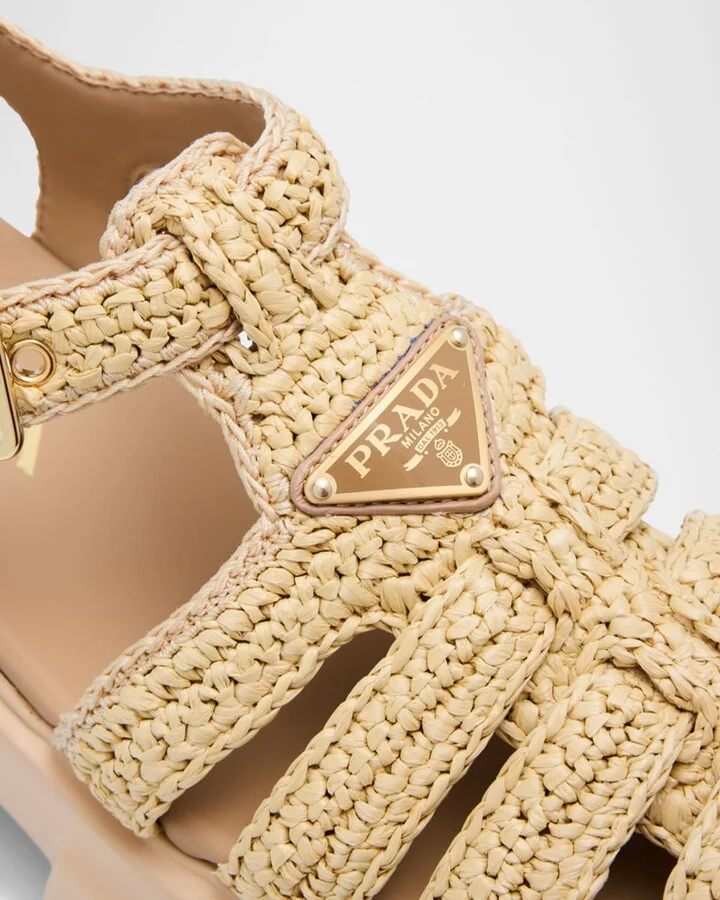 Monolith Raffia Chunky Fisherman Sandals - Image 9