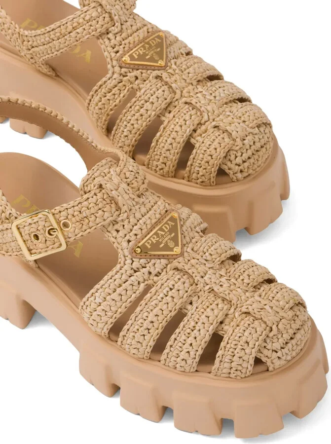 Monolith raffia sandals - Image 5