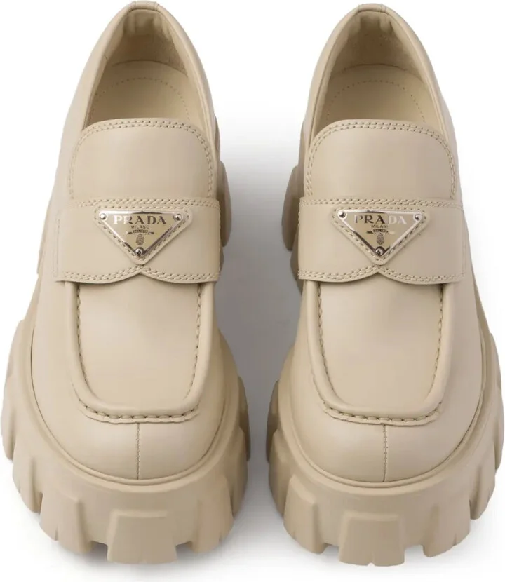 Monolith triangle-logo loafers - Image 3
