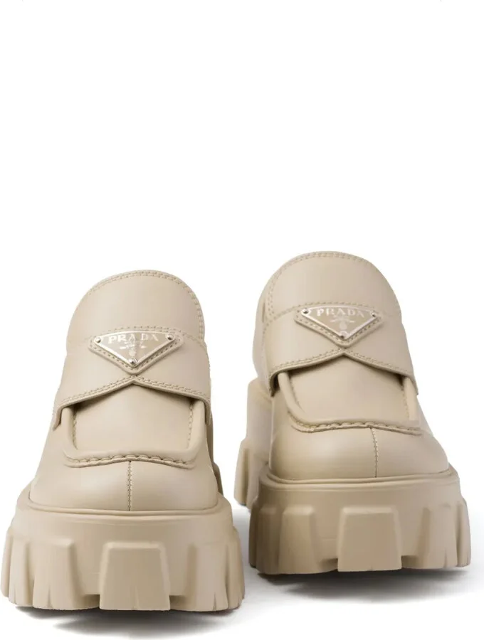 Monolith triangle-logo loafers - Image 4