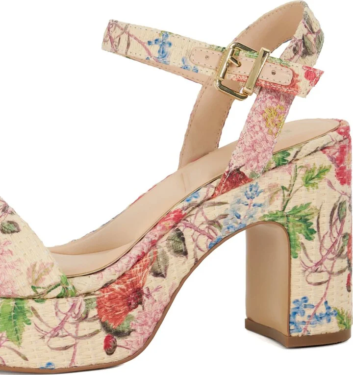 Monotone Ankle Strap Platform Sandal - Image 5