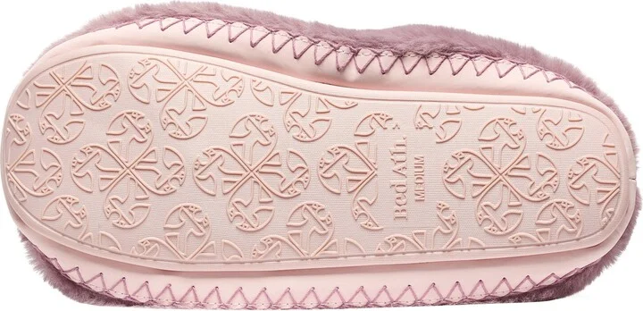 Monroe - Faux Fur Slipper Boot - Aquarelle / Dusky Pink - Image 7