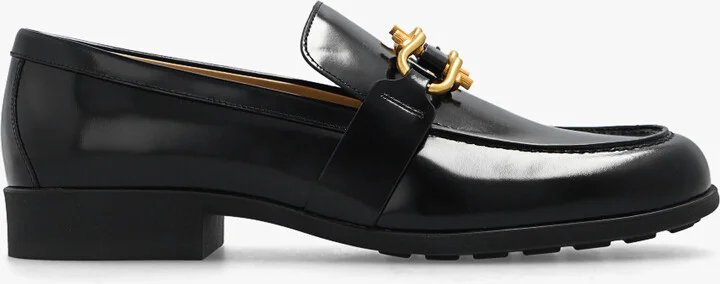 ‘Monsieur’ Leather Loafers, , - Black