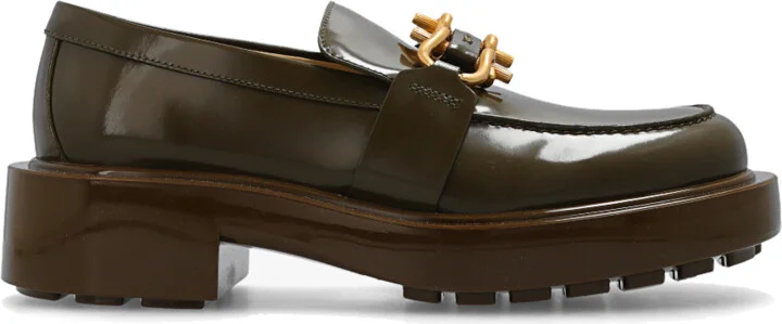 ‘Monsieur’ Leather Loafers, , - Green